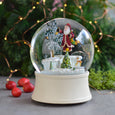 Glass Santa Snow Globe
