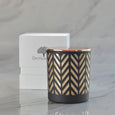 Chevron Copper Scented Candle Large
