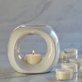 Oil Burner in White with Melts and Tea Lights